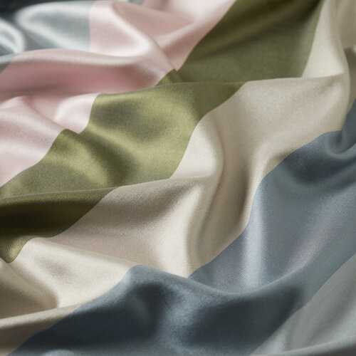 شال حرير مخطط بلوك موديل 24