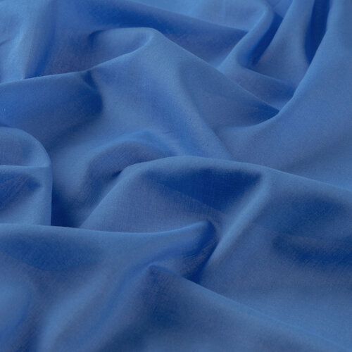 Blue Plain Cotton Scarf