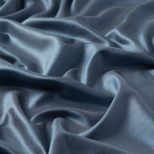 Blue Reversible Silk Scarf