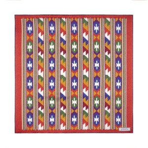 ipekevi - Bordo Kuşak Saten İpek Mendil