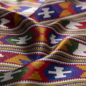 Bordo Kuşak Saten İpek Mendil - Thumbnail