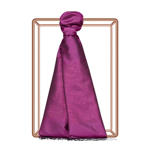 Bougainvillea Duchess Lurex Silk Scarf