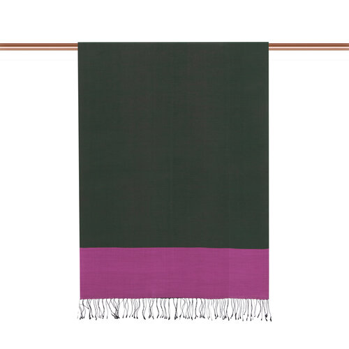 Bougainvillea Green Reversible Silk Scarf