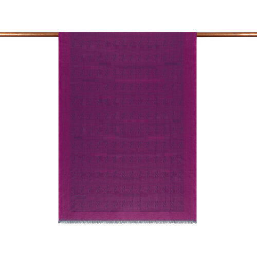 Bougainvillea IE Monogram Cotton Silk Scarf