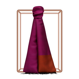 ipekevi - Bougainvillea Sax Reversible Silk Scarf (1)