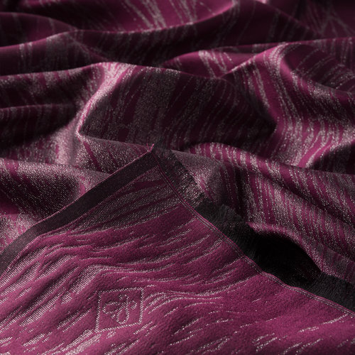 Boysenberry Lurex Silk Scarf