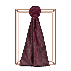 Boysenberry Lurex Silk Scarf - Thumbnail