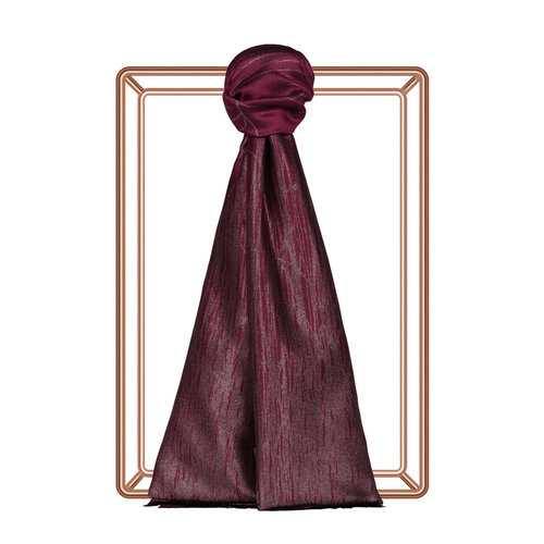 Boysenberry Lurex Silk Scarf