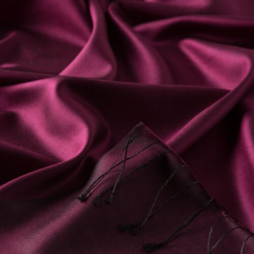 Boysenberry Reversible Silk Neck Scarf