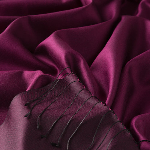 Boysenberry Reversible Silk Scarf