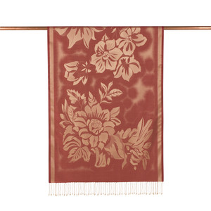 ipekevi - Brick Nev Garden Print Silk Shawl (1)