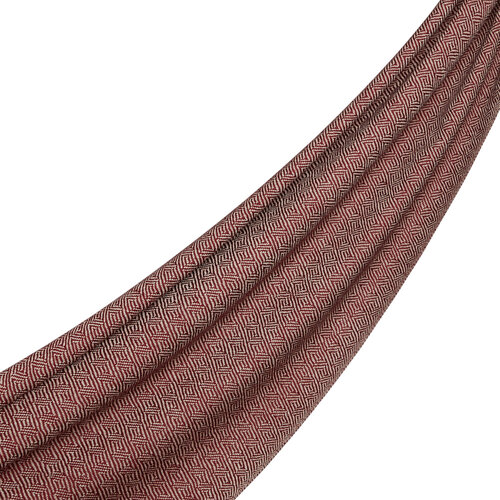 Brick Red Chengel Wool Scarf