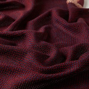 ipekevi - Brick Red Knit Cashmere Wool Silk Scarf (1)
