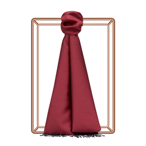 Brick Reversible Silk Scarf