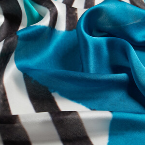 Bridge Satin Silk Scarf - Thumbnail