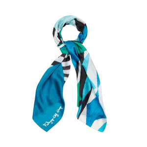 Bridge Satin Silk Scarf - Thumbnail