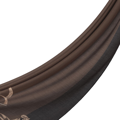 Brown Baroque Signature Tencel Scarf