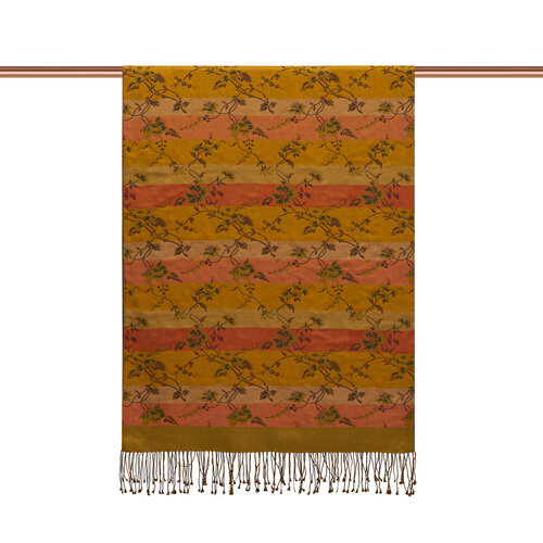 Brown Brocade Reversible Prime Silk Scarf