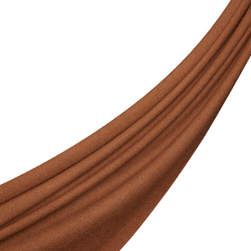 Brown Cashmere Wool Silk Dot Scarf