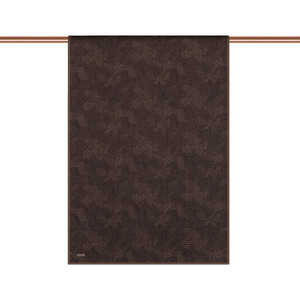 ipekevi - Brown Ethnic Harmony Print Cotton Scarf (1)
