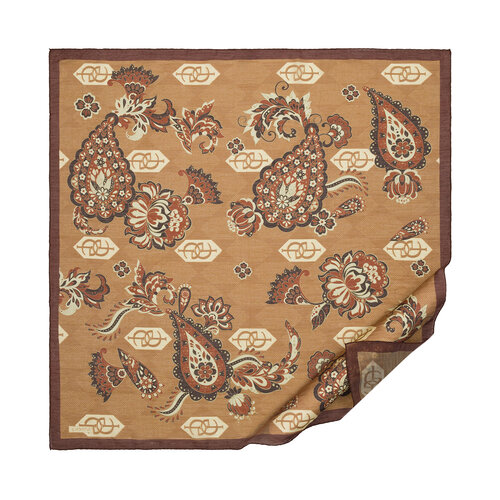 Brown Gold Serenad Tencel Scarf
