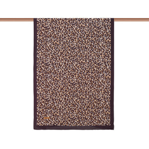 ipekevi - Brown Leopar Print Tencel Scarf (1)