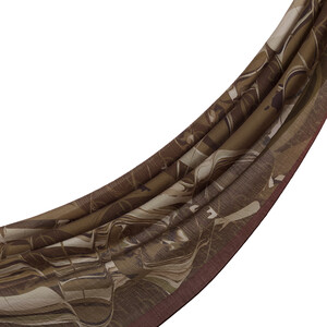 ipekevi - Brown Marble Flow Tencel Scarf