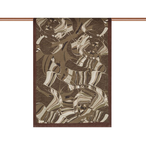 ipekevi - Brown Marble Flow Tencel Scarf (1)
