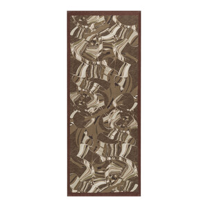 Brown Marble Flow Tencel Scarf - Thumbnail