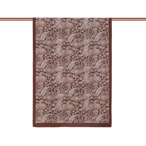 ipekevi - Brown Mezopotamya Model 05 Print Tencel Scarf (1)