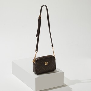 ipekevi - Brown Monogram Pocket Detailed Crossbody Bag