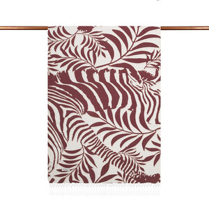 ipekevi - Brown Palm Springs Print Silk Scarf (1)