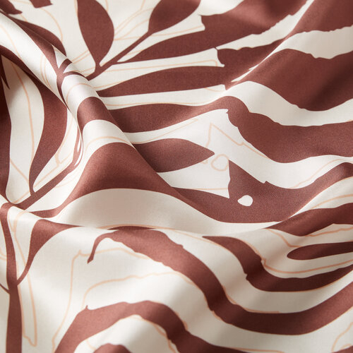 Brown Palm Springs Print Silk Twill Scarf