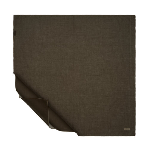 Brown Plain Cotton Scarf