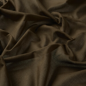 ipekevi - Brown Plain Cotton Scarf (1)