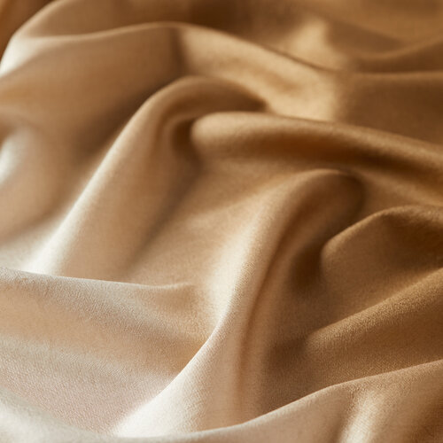 Brown Plain Gradient Silk Scarf 