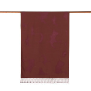 Brown Spray Paint Print Silk Scarf - Thumbnail