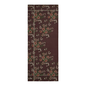 Brown Spring Frame Print Tencel Scarf - Thumbnail
