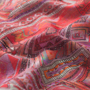 ipekevi - Burgundy Anatolian Dream Cotton Scarf (1)