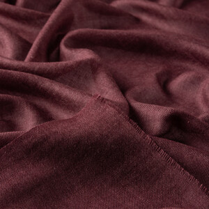 Burgundy Cashmere Wool Silk Prime Scarf - Thumbnail