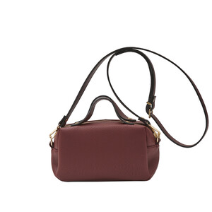 Burgundy Crossbody Plain Bag - Thumbnail