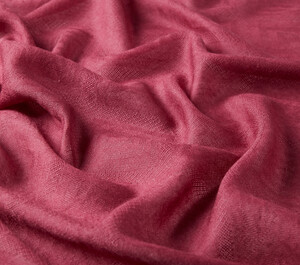 Burgundy Diamond Wool Silk Scarf - Thumbnail