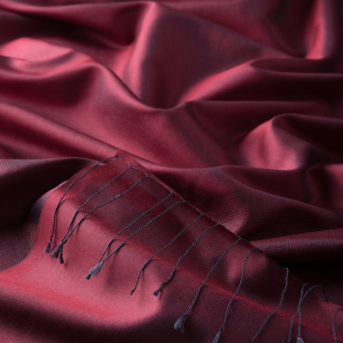 Burgundy Duchess Lurex Silk Scarf