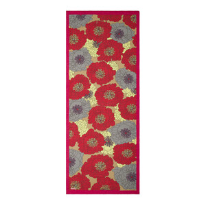 Burgundy Hydrangea Print Tencel Scarf - Thumbnail