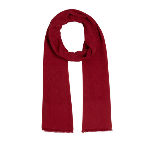 Burgundy Maze Print Cotton Scarf