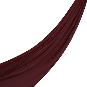 Burgundy Plain Cotton Scarf - Thumbnail