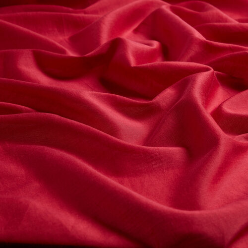 Burgundy Plain Cotton Silk Scarf