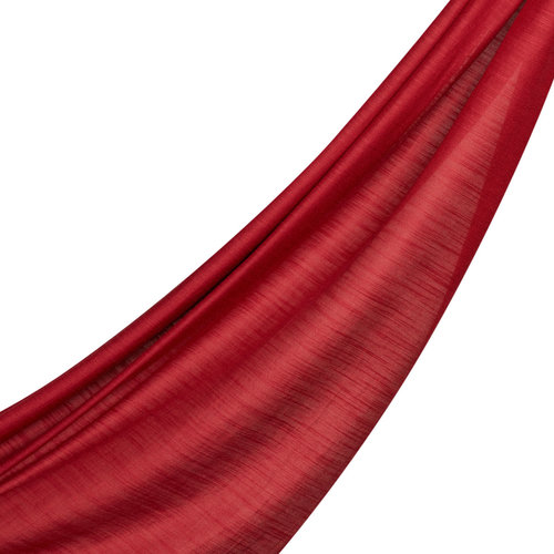 Burgundy Plain Cotton Silk Scarf