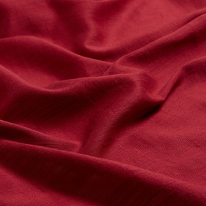 Burgundy Plain Cotton Silk Scarf - Thumbnail
