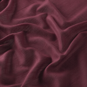 Burgundy Plain Cotton Silk Scarf - Thumbnail
